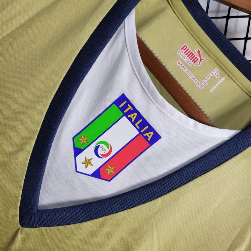 Italia Portero Dorada Retro 2006 Versión Fan