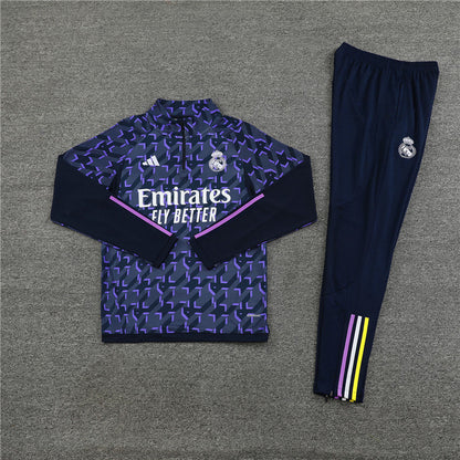 Buzo Completo Real Madrid Diseño Morado