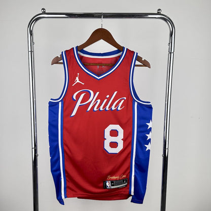 Philadelphia 76ers 2023 Camiseta Roja NBA