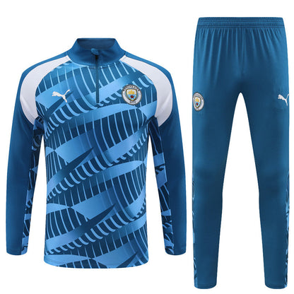 Buzo Completo Manchester City Azul Celeste Diseño