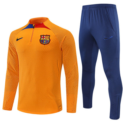 Buzo Completo FC Barcelona Azul Naranjo