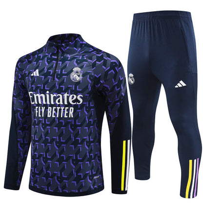 Buzo Completo Real Madrid Diseño Morado