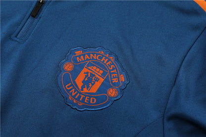 Buzo Completo Manchester United Azul Naranjo 2022/23