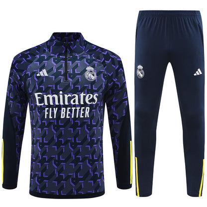 Buzo Completo Real Madrid Diseño Morado