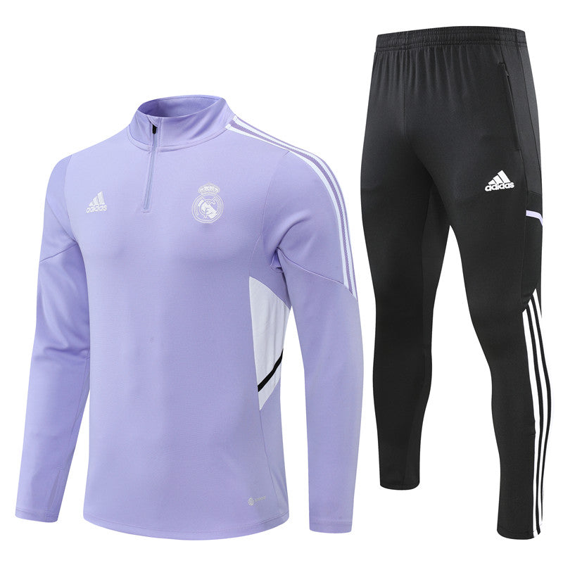 Buzo Completo Real Madrid Morado Negro 2022/23