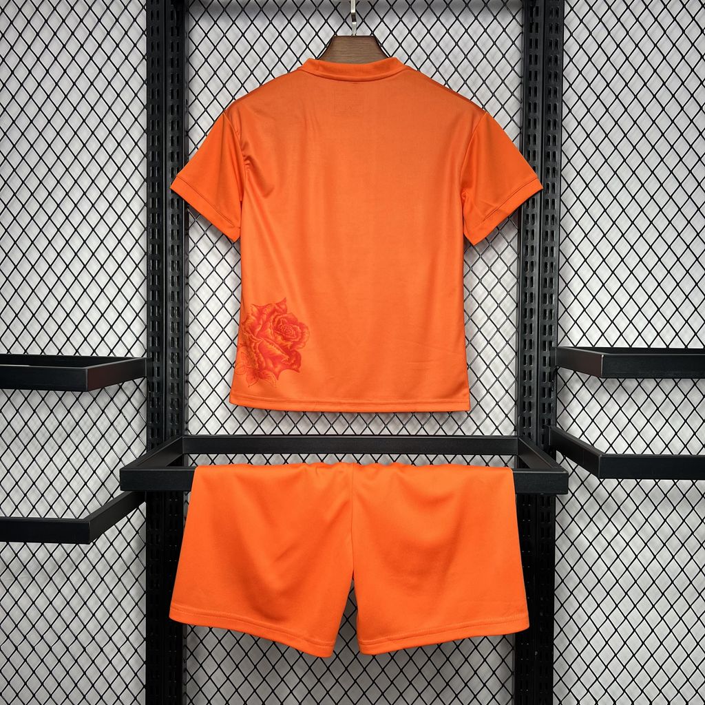 Real Madrid "Y-3 Rose Edition Orange" 2024/25 Kit Niños