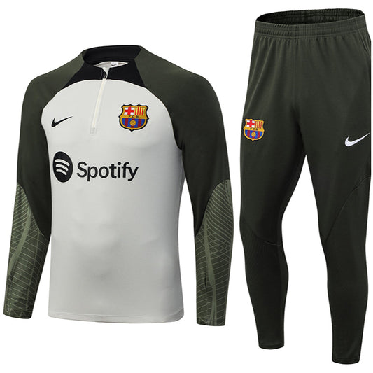 Buzo Completo FC Barcelona Blanco Verde