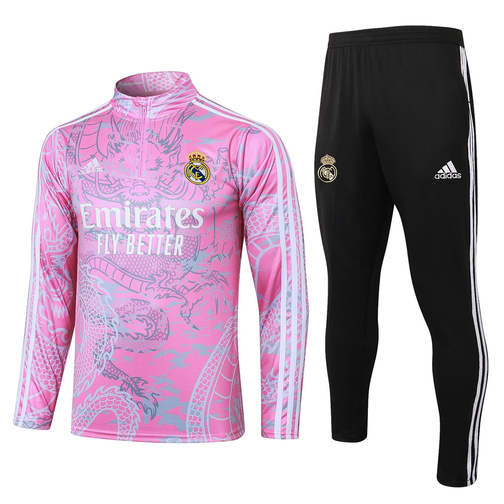 Buzo Completo Real Madrid Dragón Rosado