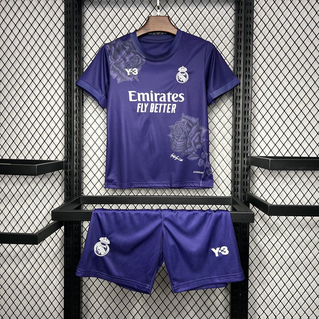 Real Madrid "Y-3 Rose Edition Purple" 2024/25 Kit Niños