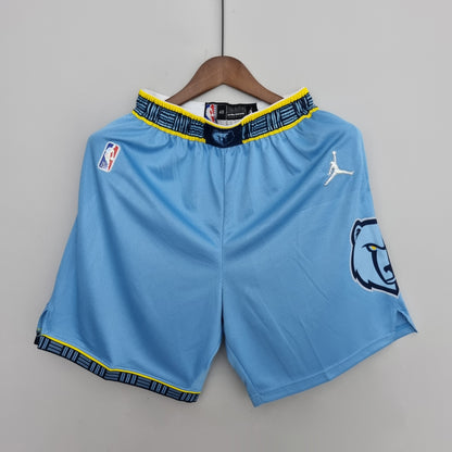 75 Aniversario Memphis Grizzlies "Jordan Edition" Shorts Celestes