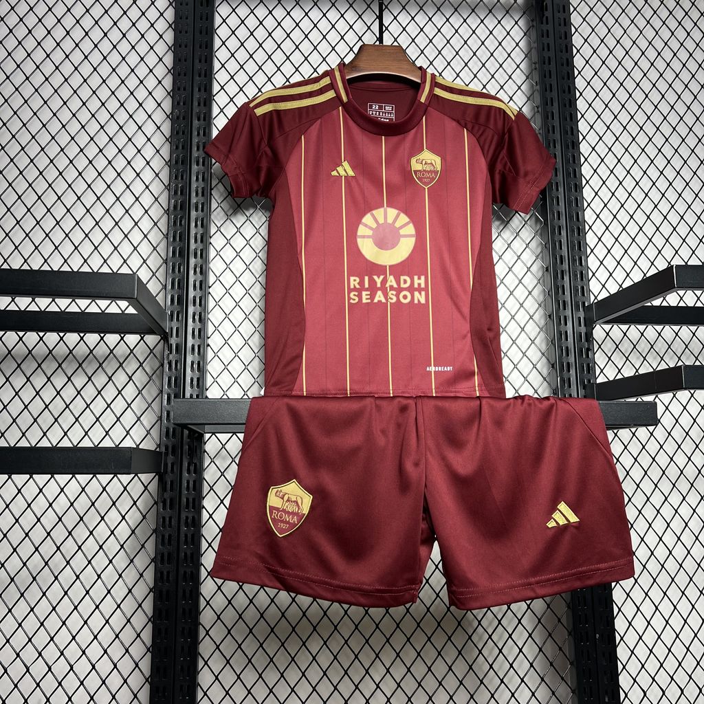 AS Roma Local 2024/25 Kit Niños