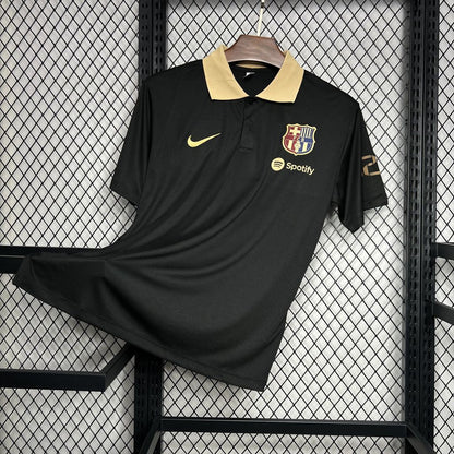 FC Barcelona Polo Negro 2024/25 Versión Fan