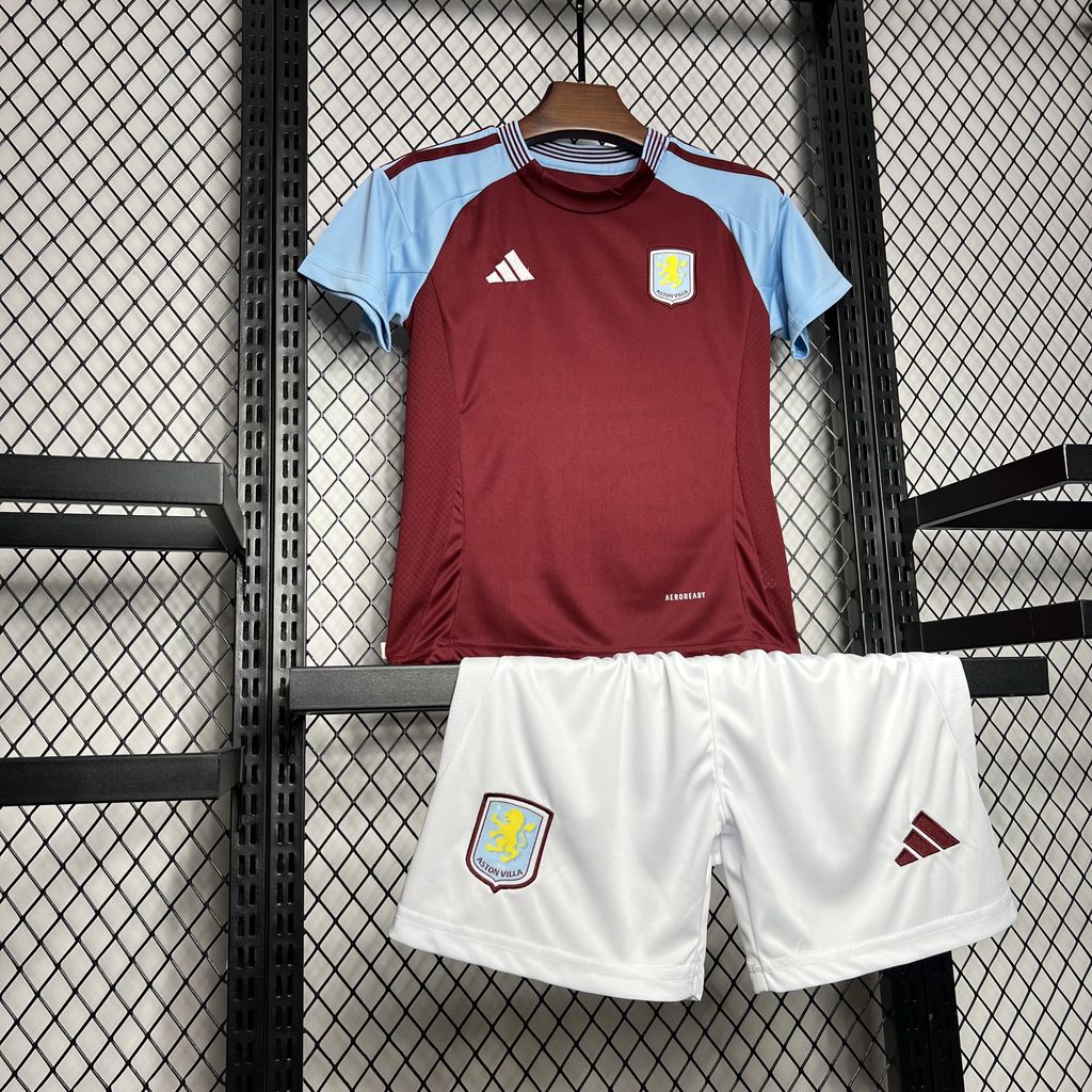 Aston Villa Local 2024/25 Kit Niños