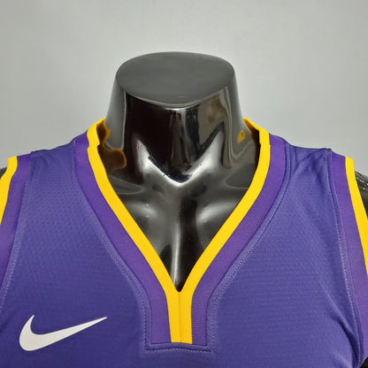 LA Lakers Morada Cuello en V Versión Fan