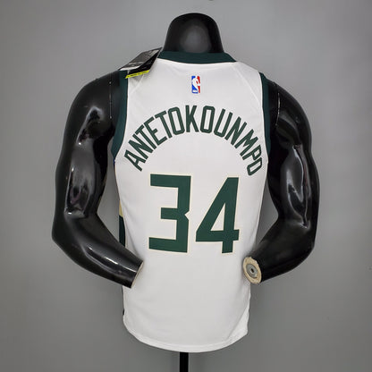 Milwaukee Bucks 2021 Blanco NBA