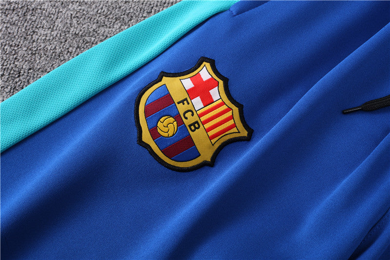 Buzo Completo FC Barcelona Azul Flúor