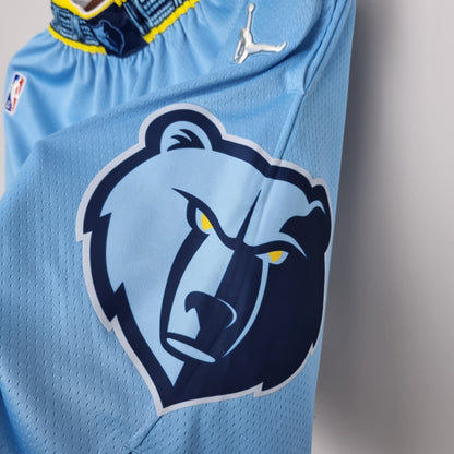 75 Aniversario Memphis Grizzlies "Jordan Edition" Shorts Celestes