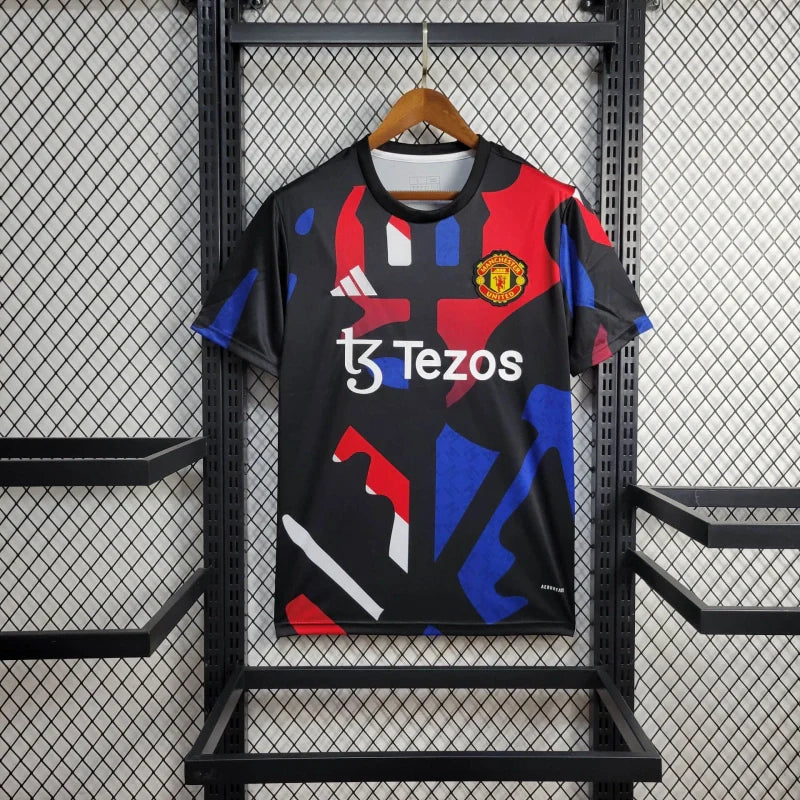 Manchester United Entrenamiento Roja y Azul 2024/25 Versión Fan