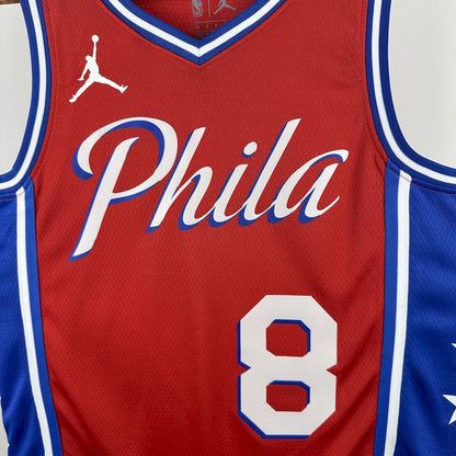 Philadelphia 76ers 2023 Camiseta Roja NBA