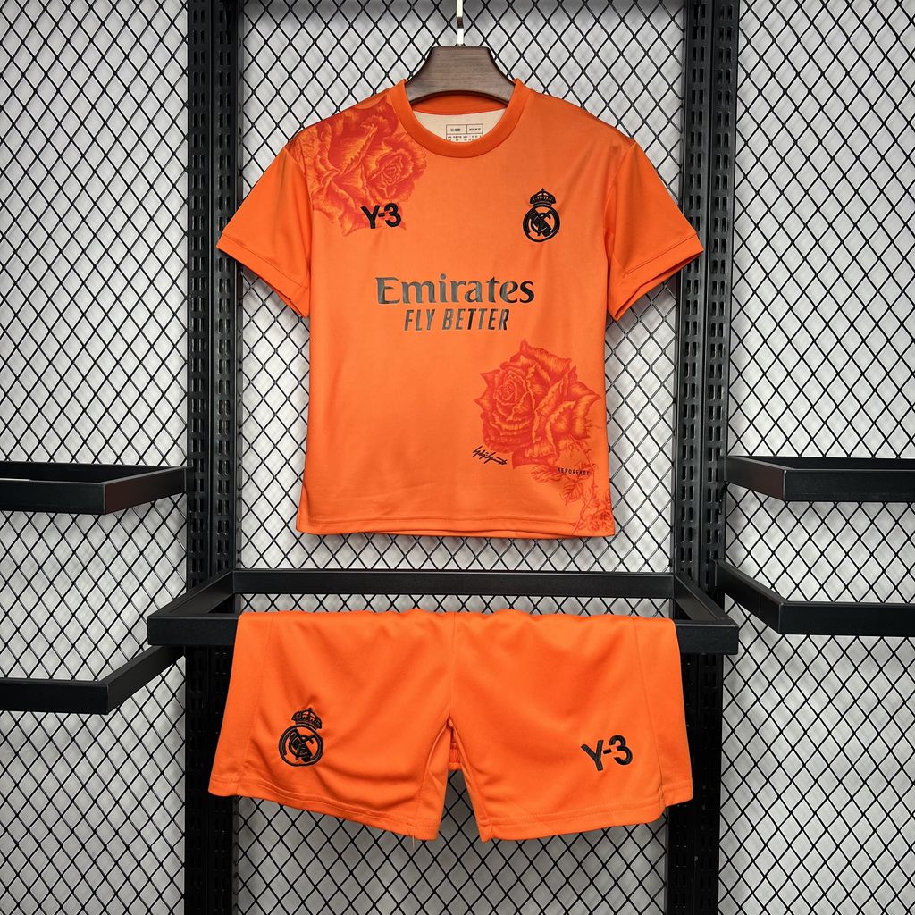 Real Madrid "Y-3 Rose Edition Orange" 2024/25 Kit Niños