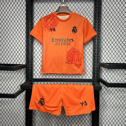 Real Madrid "Y-3 Rose Edition Orange" 2024/25 Kit Niños