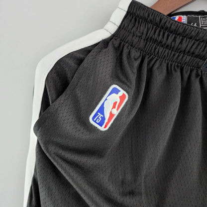 NBA 75 Aniversario Brooklyn Nets Shorts Negros