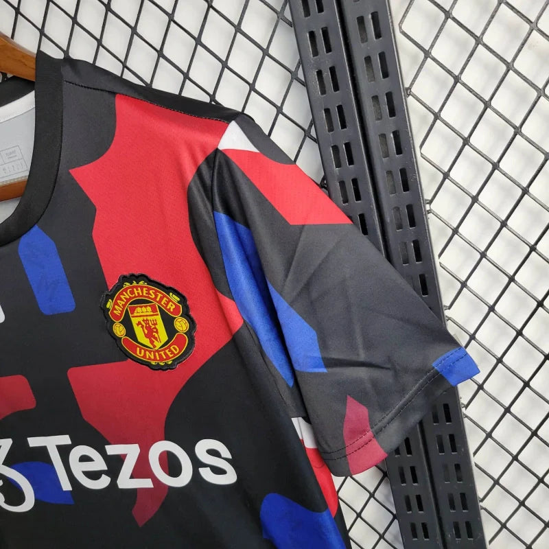 Manchester United Entrenamiento Roja y Azul 2024/25 Versión Fan