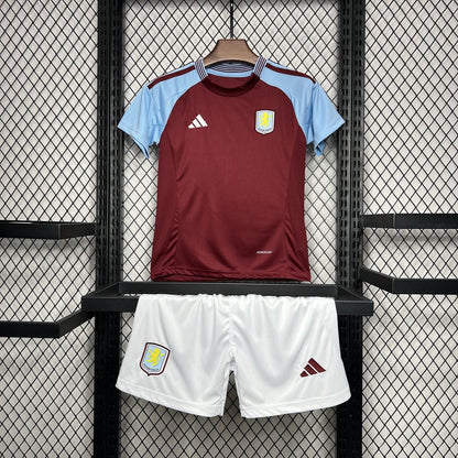 Aston Villa Local 2024/25 Kit Niños