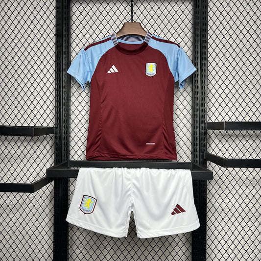 Aston Villa Local 2024/25 Kit Niños