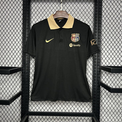 FC Barcelona Polo Negro 2024/25 Versión Fan