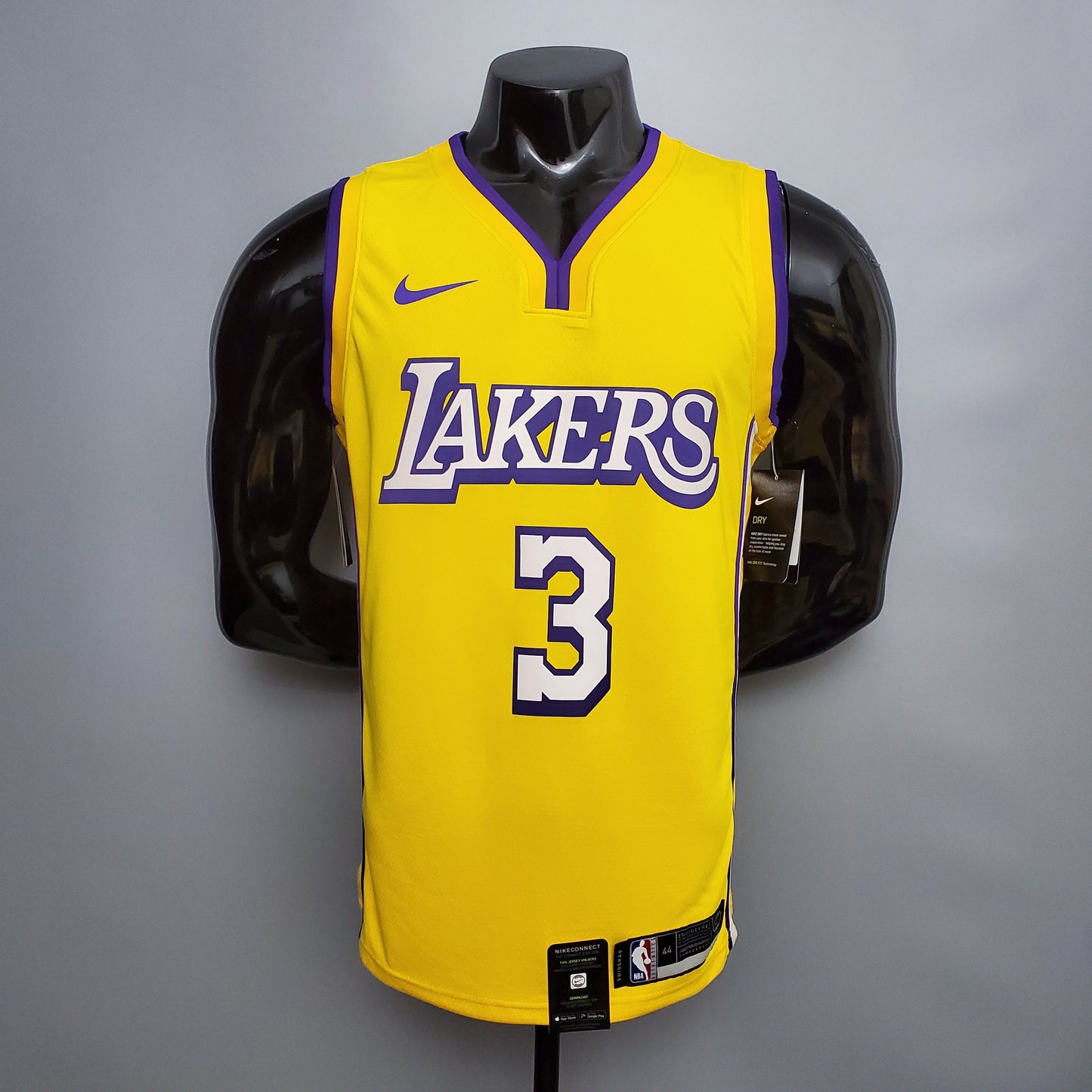 LA Lakers Amarilla Cuello en V Versión Fan