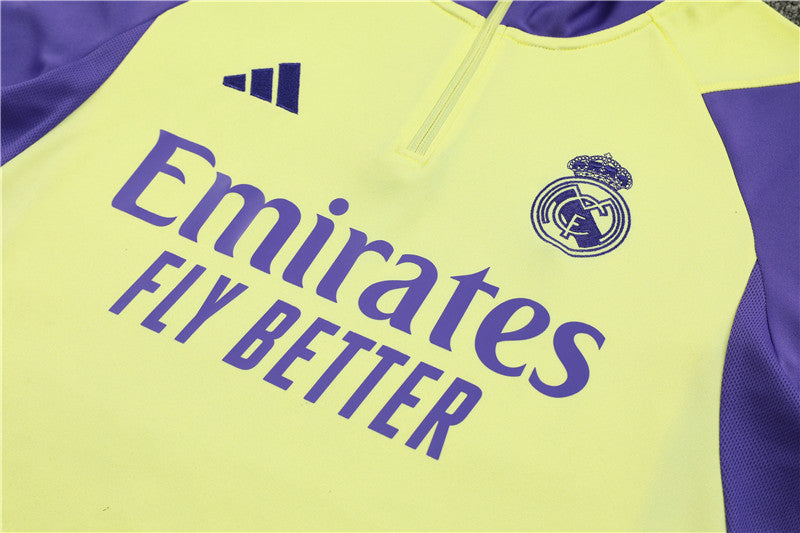 Buzo Completo Real Madrid Amarillo Morado