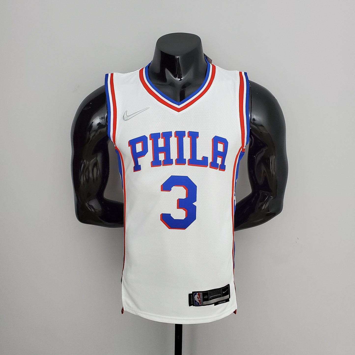 NBA 75 Aniversario Philadelphia 76ers Blanca