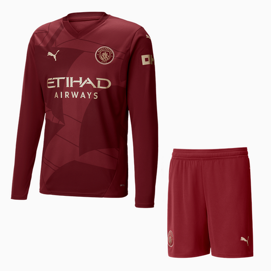 Manchester City Tercera Kit Adulto Manga Larga 2024/25 Versión Fan