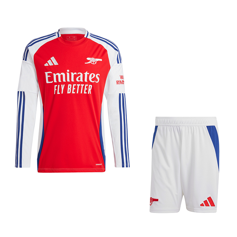 Arsenal Local Manga Larga Kit Adulto 2024/25 Versión Fan