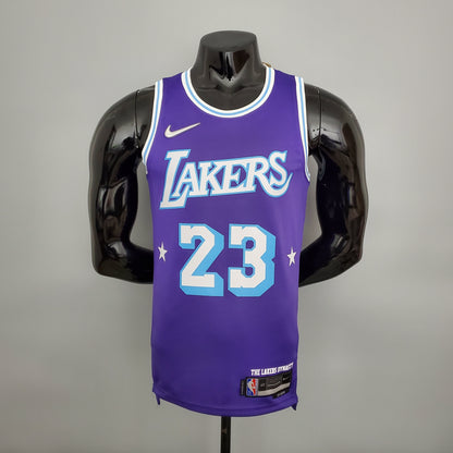 LA Lakers Aniversario 75 Morada 2022 Versión Fan