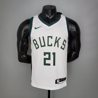 Milwaukee Bucks 2021 Blanco NBA