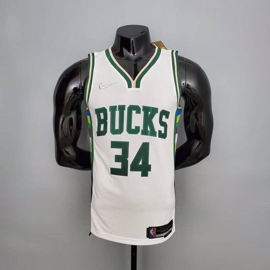 Milwaukee Bucks 2022 Blanco NBA