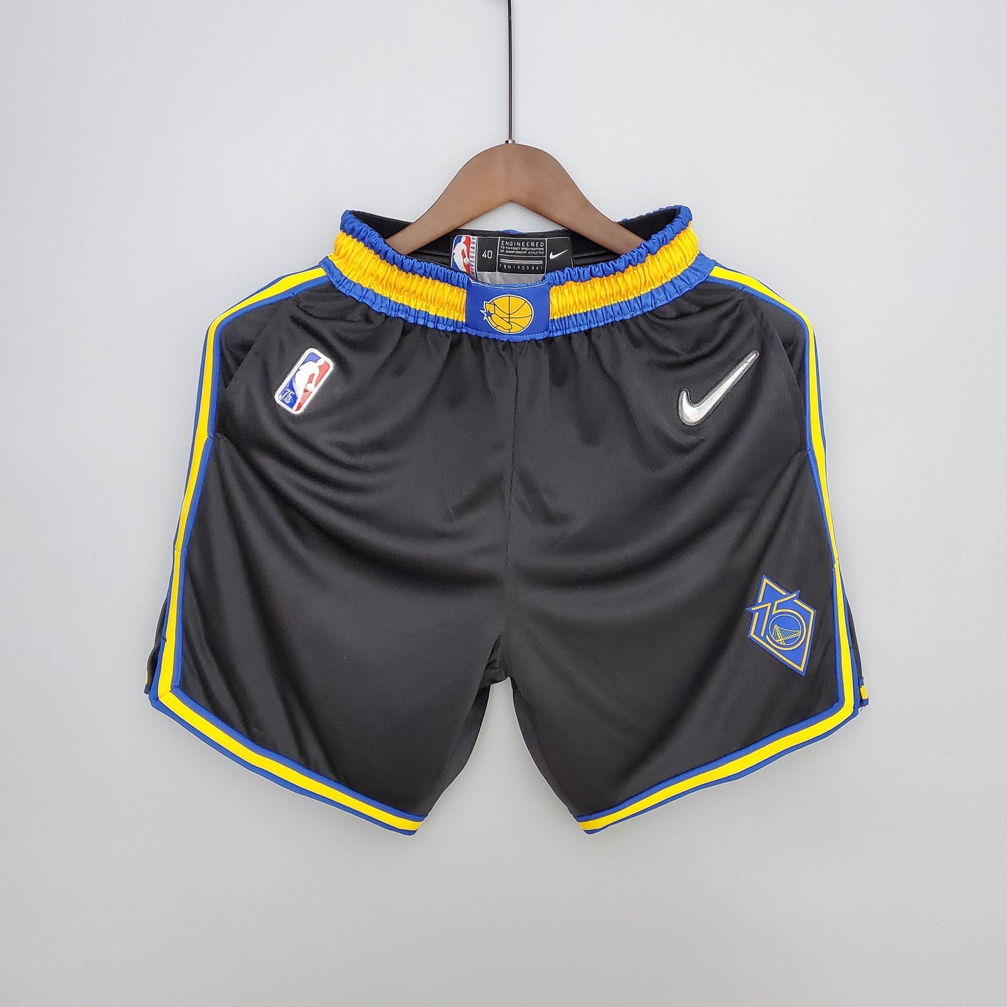 Golden State Warriors City Edition Shorts Negros