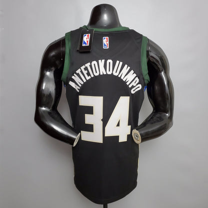 Milwaukee Bucks Camiseta Negra NBA